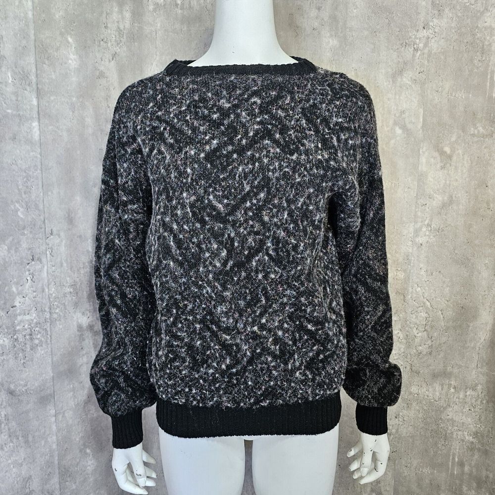 Vintage 90s Kennington Size S Fuzzy Wool Blend Sweater Pullover